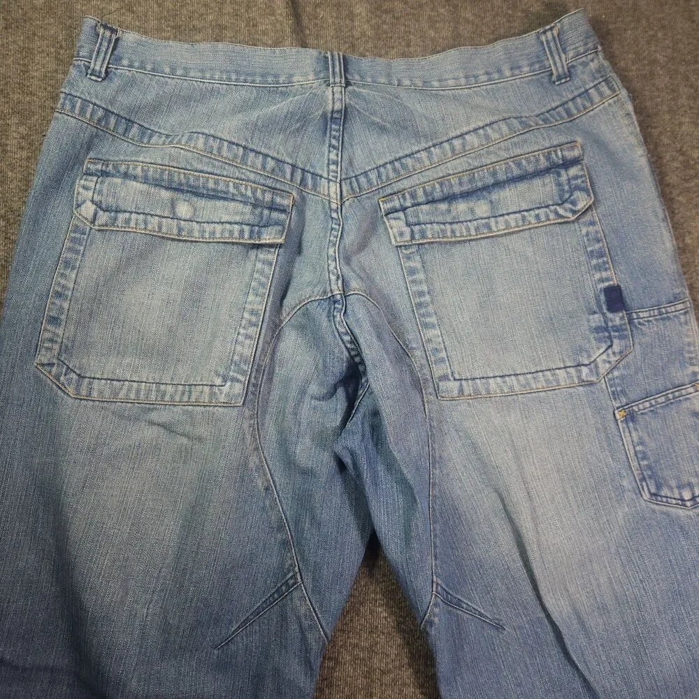 Vtg Grail Jordan 23 Baggy Jeans Mens 40x34 Curved Seam Y2K Jumpman Excellent